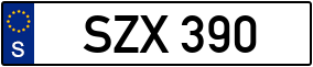 Trailer License Plate